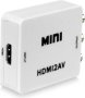 HDMI To Av / Rca Converter 1080P White