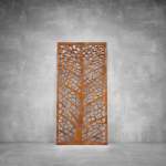 Laser Cut Screen - Design 121 - 2000 X 1000 X 20 Rust Coat Indoor