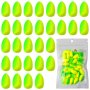 30PCS Bright Color Round Fishing Floats Rig Bobbers Fishing Tackle