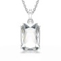 SWAROVSKI Millenia Pendant Octagon Cut White Rhodium Plated