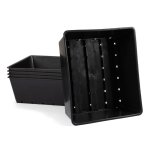 Plastic Growing Tray 16CM X 16CM X 5CM. - 16CM X 16CM X 5CM. 5PC Bulk Purchase.