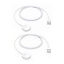 Killer Deals Fast Magnetic Charger For Apple Watch- White- X 2 Pack Combo