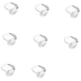 8 Piece - Ball-shaped Silicone Table Corner Protectors - Transparent