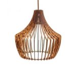 STELLAR Scandinavian Style Chalice Chandelier Pendant - Light Oak