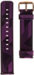Nylon Patterned Watch Strap - Garmin Venu/ Vivomove 3/ Vivoactive 3/ Forerunner 245/ Forerunner 645 Dark And Light Purple