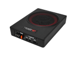 Cerwin Vega VPAS841 8" Powered Slim Under-seat Subwoofer Enclosure With Built-in 4-CHANNEL Amplifier Output