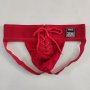 Men's Jockmail Lace Up Jockstrap - Red