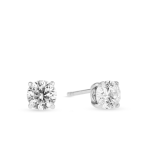 Chet Sterling Silver With Platinum Finish Diamondlite Cubic Zirconia Earrings