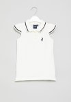 Polo Girls Frill Sleeved - Off White
