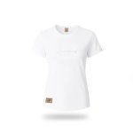 Ladies T-Shirt Embroidered - White - 3XL