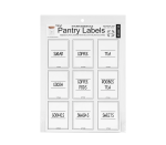 Pantry - Kitchen Labels
