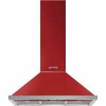 Smeg 90CM Fiery Red Portofino Extractor Hood - KPF9RD