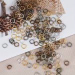 200PCS Open Jump Rings Split Rings Pendant Connectors Rings For Necklace Bracelet Diy Jewelry Making Accessories Small Business