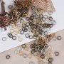 200PCS Open Jump Rings Split Rings Pendant Connectors Rings For Necklace Bracelet Diy Jewelry Making Accessories Small Business Supplies