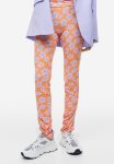 Gathered Leggings - Orange floral