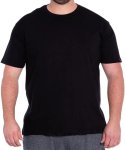 Mens Plain Round Neck Tee - S Navy