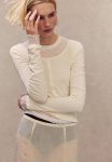 Sheer Cotton Top - Beige