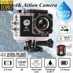 Full HD 4K Wifi Sports Action Camera With Remote Shutter