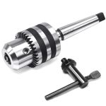 Kpore MT2 Morse Taper Drill Chuck 1 2" Capacity Fits Drill Press Lathe & Mill Holds Bits Up To 16MM JT33 Mount Includes Key &