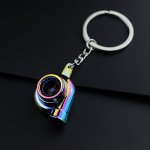 Turbocharged Car Keychain - Zinc Alloy Metal Turbo Pendant Creative Auto Accessory & Unique Gift Idea
