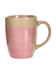 Hand Painted Ceramic Mug - One Size Pink