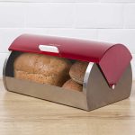 Steel Bread Bin Red - Smartware