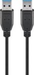 USB 3.0 M-m Superspeed 1.8M Cable Black