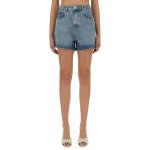 Denim Logo Shorts -blue