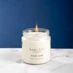 Luxury Scented Jar Candle With Lid French Vanilla