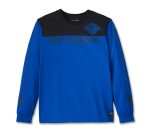 Men’s Blue Blazes Long Sleeve Racing Jersey – Colorblocked – Lapis Blue