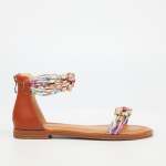 Athena 3 Flat Sandal - Tan - Tan 7