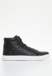 Polo Basic High Top Leather Sneaker - Black