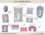 Cot Duvet Bedding Llama Cutesie Rainbow Llama
