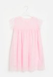 PoP Candy Mesh Frilled Sleeve Dress - Pink