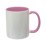 11OZ White & Pink Ceramic Mug - Sublimation Express