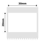 NB684 - - B1 B21 B3S B4 - 30X20MM - 315 White Strong Adhesive Labels
