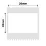 NB684 - - B1 / B21 / B3S / B4 - 30X20MM - 315 White Strong Adhesive Labels