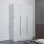 3 Door High Gloss Wardrobe