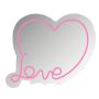 Love Neon Mirror Cute Makeup Mirror With LED Light.