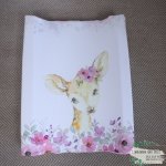 Changing Mat Cover Purple Flower Bokkie