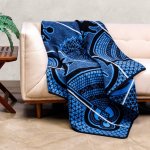 Kharetsa - Aloe Black cobalt natural - 155 X 165 Cm