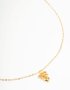 Goldair Gold Plated Sterling Silver Bow & Heart Necklace