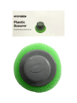 GREE N Plastic Scourer With Handle - All Sizes Assorted