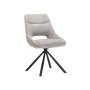 Vividitto - Koda Leather Touch Dining Chair - Light Grey