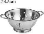 Colander 24.5CM Stainless Steel Traditional Colander