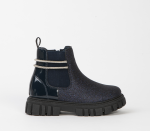Chunky Ankle Boot For Girls - 4 Kids Navy