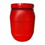 30L Drum With Screw On Airtight Lid - Red