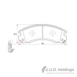 Stone Brake Pad Set Front SP21363