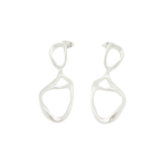 Selene Silver Drop Earrings - Silver