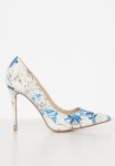 Madison Brandy Stiletto Court Heel - White & Blue
